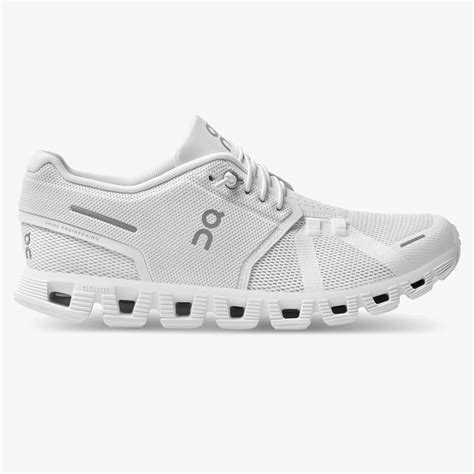 on cloud white shoes